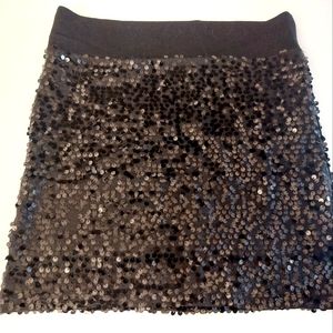 2/$15 Streetwear Society Black Sequin Skirt